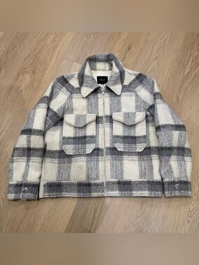 NWT Rails Cheyenne Zip Up Jacket in Snow Grey - Medium